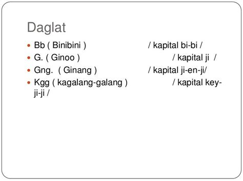 daglat ng ginang|GINANG (Tagalog).